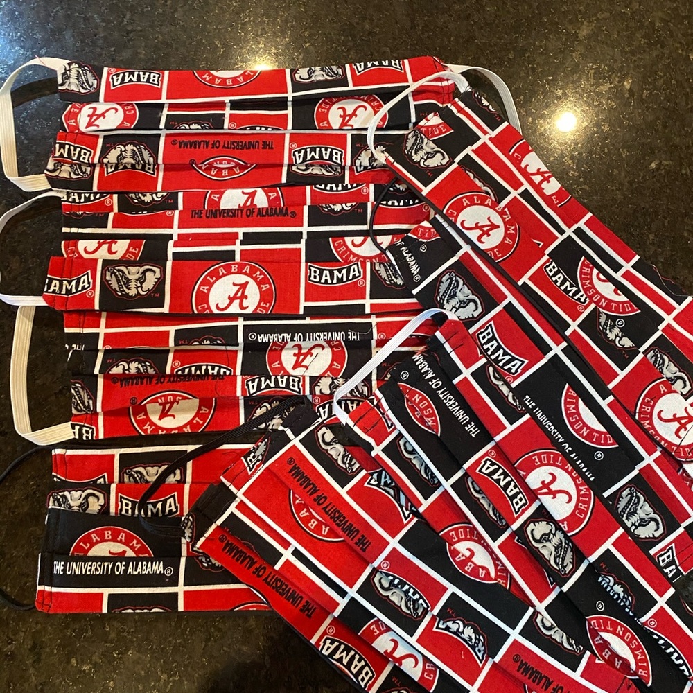 2 Ladies Teen Alabama Face mask BAMA